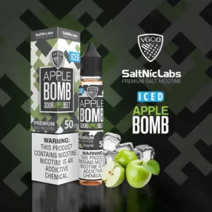 VGOD Iced Apple Bomb 50mg salt nicotine e-liquid