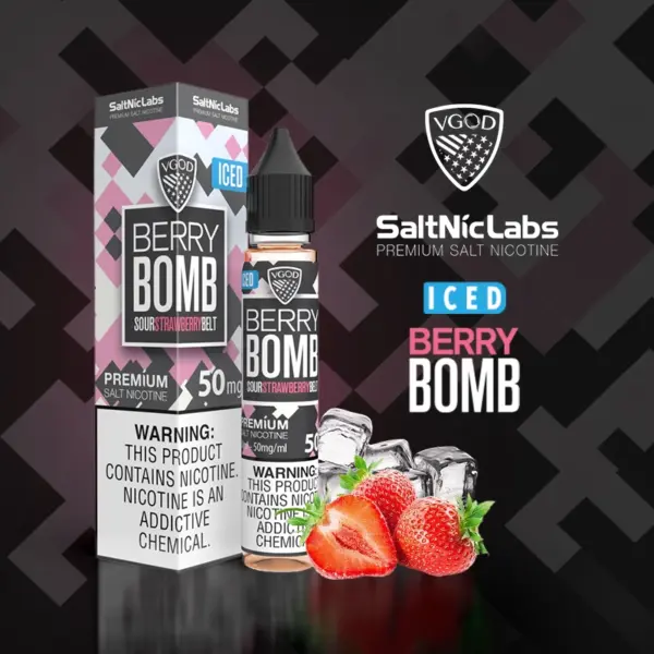 VGOD Iced Berry Bomb 50mg salt nicotine e-liquid