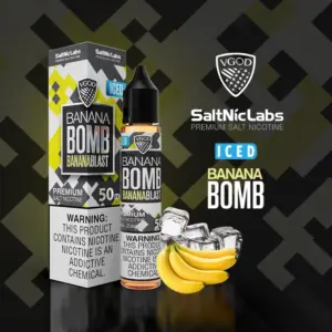 VGOD Iced Banana Bomb 50mg salt nicotine e-liquid