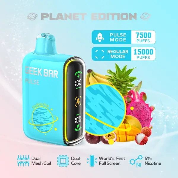 Geek Bar Pulse Fcuking Fab 5% disposable vape Korea 긱바 펄스 퍼킹 팹 솔트 니코틴 일회용 전자담배