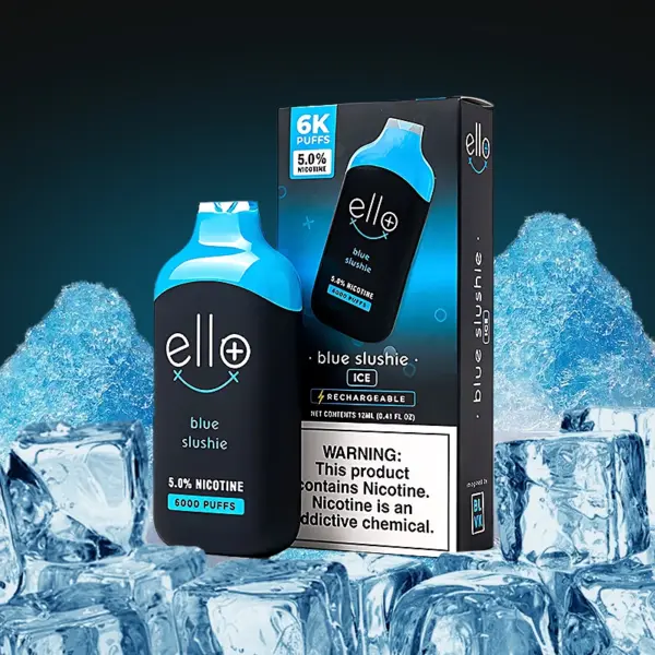 BLVK Ello Plus Blue Slushie 5% 디바이스 | 차가운 블루 슬러시 캔디 단맛과 강한 쿨링감의 일회용 전자담배