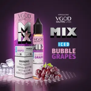 VGOD Mix Iced Bubble Grapes SaltNic E-Liquid 50