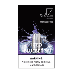 Ice blueberry clean vibe 시원한 블루베리 단향과 부드러운 쿨링이 담긴 RELX 팟 이미지. 밝고 상쾌한 베리 아이스 분위기가 자연스럽게 표현된 사진. 전체적으로 깔끔하고 매끈한 느낌이 느껴진다.