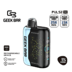 Extreme sour candy flavor with sharp citrus punch — 강렬한 사워 캔디 산미를 그대로 느낄 수 있는 Geek Bar Pulse X Sour Fcuking Fab 5% 디바이스.