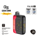 Geek Bar Pulse X strawberry jam profile with bold fruit sweetness — 농축된 딸기 과즙감이 살아 있는 Geek Bar Pulse X Strawberry Jam 5% 베이프.