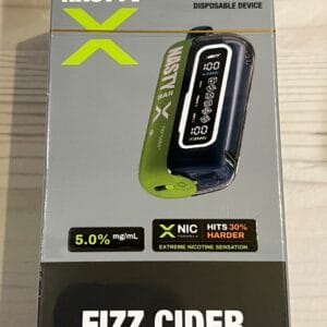 Crisp apple cider soda flavor with sparkling fizz — 사과 사이다의 청량한 탄산감을 느낄 수 있는 Nasty Bar X 20000 Fizz Cider 5% 디스포저블.
