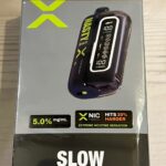 Smooth pineapple and coconut tropical blend with mellow finish — 파인애플 과즙과 코코넛의 부드러움을 느낄 수 있는 Nasty Bar X 20000 Slow Blow 5% 디스포저블.