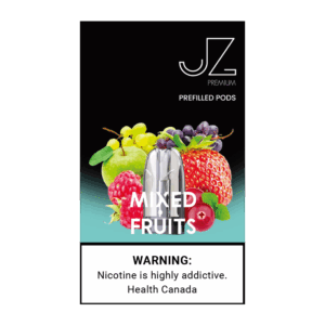 Smooth multi-fruit blend 레이어처럼 이어지는 과일향과 라이트 쿨링이 담긴 패키지 이미지. 전체적으로 밝고 깨끗한 과일 감성이 유지됨.