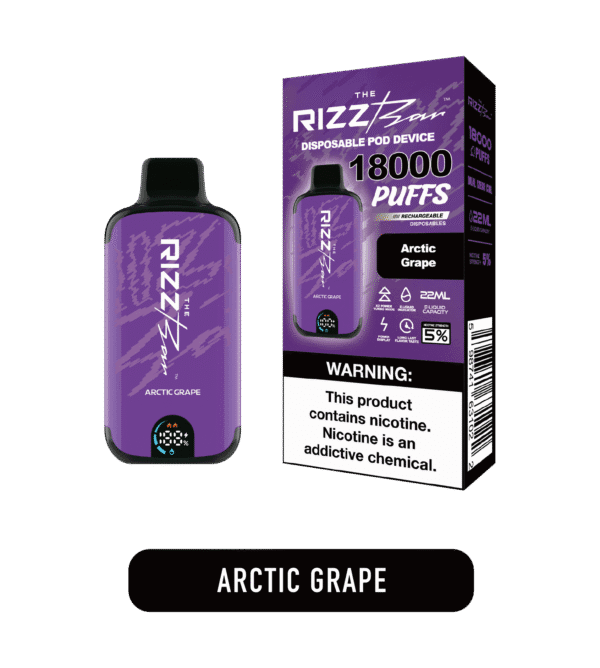Arctic grape icy vibe 차갑고 선명한 포도향이 담긴 Rizz Arctic Grape 이미지. 밝고 시원한 과일 무드가 자연스럽게 표현되고 전체적으로 프레시한 청량감이 살아 있다.
