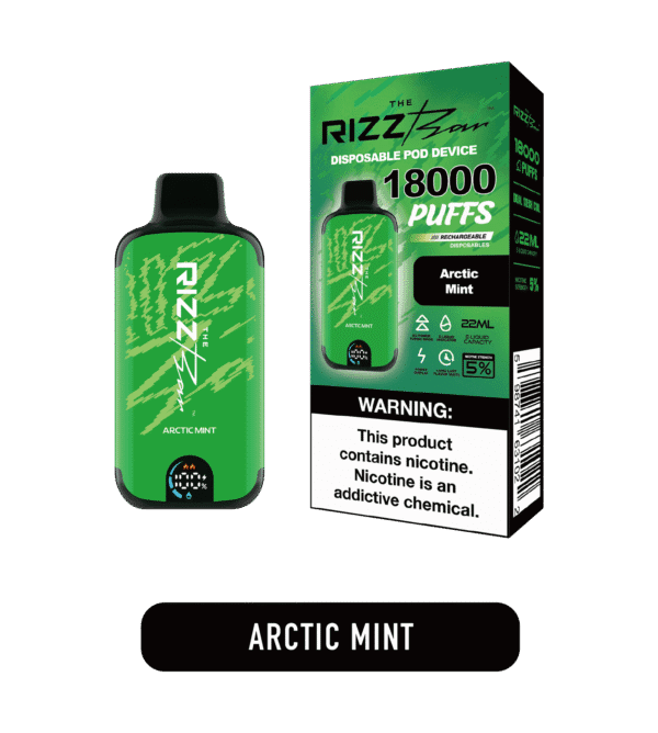Smooth arctic mint blend 아틱 민트와 부드러운 쿨링이 균형 잡힌 패키지 이미지. 차가운 톤이 밝고 자연스럽게 유지된다.