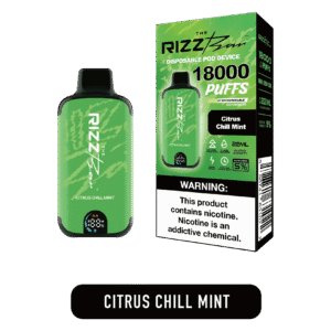 Light icy citrus finish 시트러스 첫향과 민트 마무리가 담긴 제품 이미지. 전체적으로 상큼하고 시원한 무드가 살아 있다.