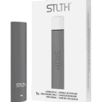 Sleek matte STLTH Device with smooth draw activation — 심플한 블랙 바디와 미니멀 라인이 강조된 STLTH 디바이스 이미지.