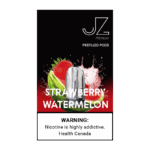 Smooth strawberry watermelon blend 두 과일이 균형 있게 표현된 패키지 이미지. 색감이 밝고 가벼우며 과일 무드가 깔끔하게 유지됨.