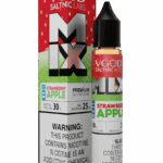Sweet strawberry and crisp apple ice flavor with smooth finish — 달콤한 딸기와 상큼한 사과 아이스를 동시에 느낄 수 있는 VGOD MIX Iced Strawberry Apple 50MG 솔트닉 액상.