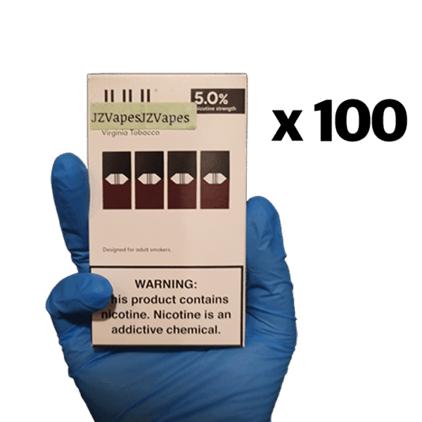쥴팟 버지니아 타바코 5% 정품 100팩 벌크 빠른배송