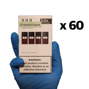 Clean Virginia tobacco flavor with smooth classic finish — 담백한 담배 향과 안정적인 흡입감을 느낄 수 있는 JUUL Pods Virginia Tobacco 5% 제품 이미지.