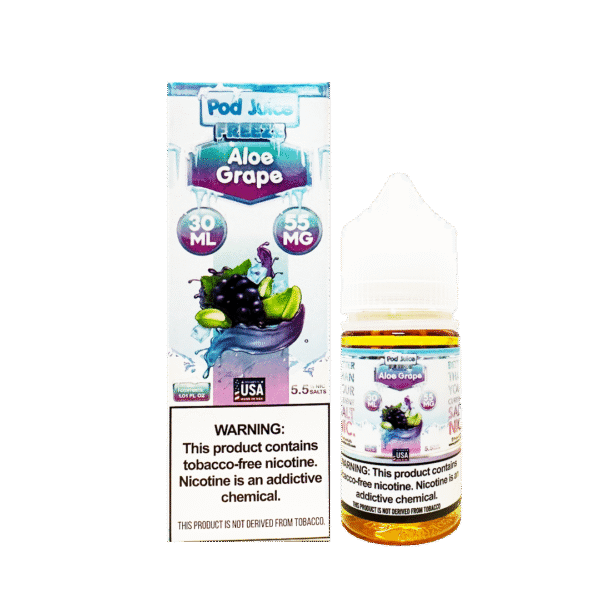 팟쥬스 알로에 그레이프 프리즈 솔트 니코틴 55mg 액상 정품