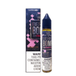 Sweet mixed-berry candy burst with a juicy finish — 생동감 있는 베리 컬러와 캔디감이 강조된 VGOD Berry Bomb 50mg 솔트닉 병 이미지.
