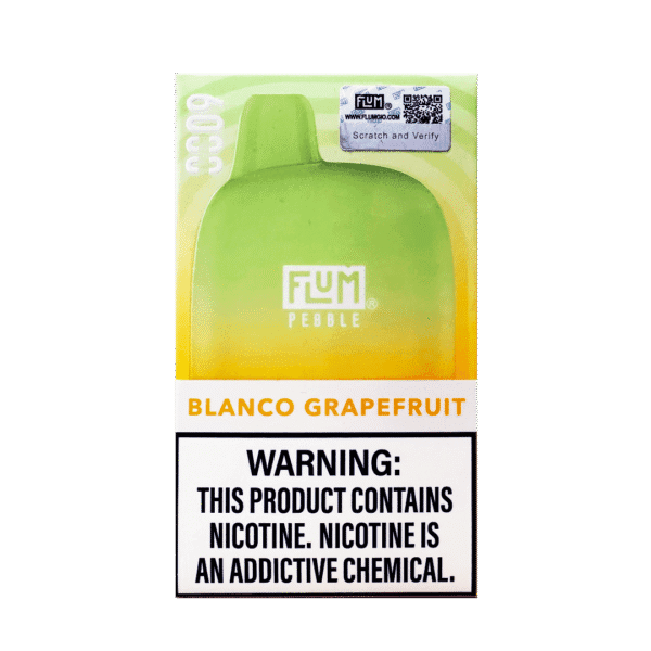 Flum Pebble 6000 Blanco Grapefruit 50mg disposable vape 5% salt nicotine