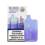 Blueberry pom ice vibe 블루베리와 석류의 상큼한 아이스 느낌이 담긴 Elf Bar BC5000 이미지.