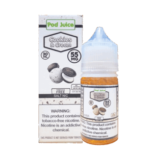 Pod Juice Cookies and Cream Salt E-Liquid 55