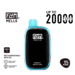 FLUM Mello 20k Midnight Barcelona soda blend profile — 스파클한 풍미와 균형 잡힌 출력이 특징인 FLUM Mello 베이프.