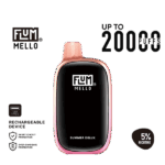 Juicy tropical summer juice style flavor with clean finish — 과즙감 있는 여름 트로피컬 주스 느낌을 부드럽게 즐길 수 있는 FLUM Mello 20k Summer Deluxe 5% 디바이스.