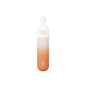 Velvety peach cream body with light cooling — 크림·복숭아 텍스처가 강조된 Peach Ice Cream 박스 디자인.