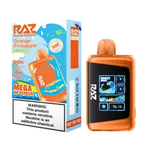 raz dc25000 orange pineapple punch disposable vape 50mg nicotine