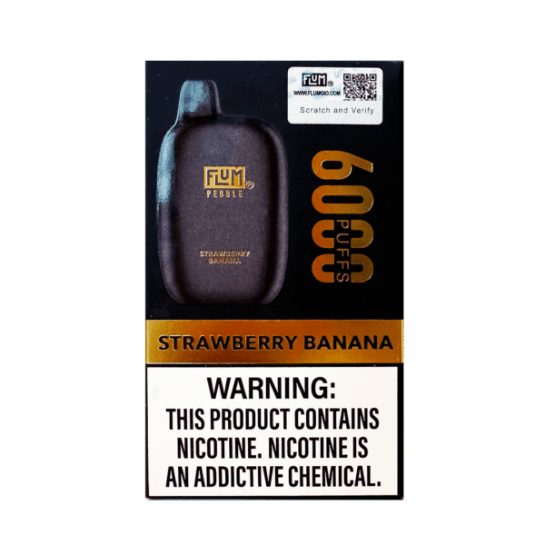 Strawberry banana aroma 부드럽고 달콤한 과일 무드가 드러난 Pebble 제품 이미지.