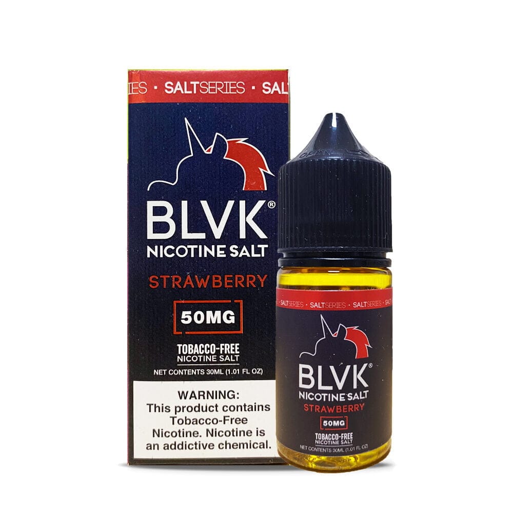 BLVK Salt Strawberry 50mg E-Liquid - BLVK Korea - 블랙유니콘 BLVK 스트로베리 액상 50mg 솔트 니코틴 | 고농도 전자담배 액상 딸기향 | 입호흡용