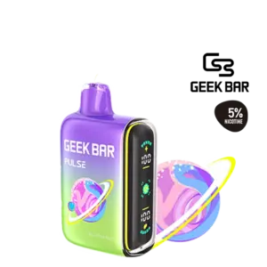 Punchy sour draw with smooth airflow — 사워 캔디의 타격감과 부드러운 흡입감이 공존하는 Geek Bar Pulse Sour Blue Dust.