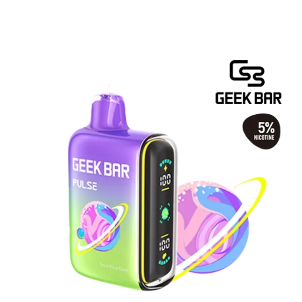 긱바 펄스 사워 블루 더스트 5% 솔트 니코틴 일회용 전자담배 / Geek Bar Pulse Sour Blue Dust 5% salt nicotine disposable vape