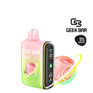 Sharp strawberry candy sour with a clean exit — 딸기 캔디 사워의 산미가 또렷하고 마무리가 빠른 Geek Bar Pulse Sour Strawberry 5% 디스포저블 베이프.