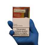 Soft earthy tobacco notes with smooth comforting finish — 차분한 브라운 컬러와 담배향 무드가 표현된 Autumn Tobacco pod 패키지.