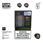 Blue raspberry icy vape with quick clean finish — 선명한 블루 라즈베리와 절제된 아이스가 빠르게 정리되는 Flum Pebble Blue Raz Icy 5% 디스포저블 베이프.