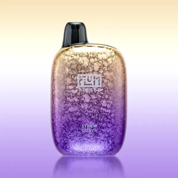 Flum Pebble Straw Guava 50mg disposable vape 5% salt nicotine