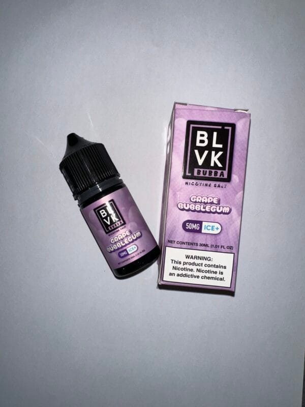 BLVK Grape Bubblegum Ice 50MG SaltNic