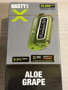 Nasty Bar X 20000 Aloe Grape Disposable