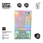 Flum Pebble 6000 Pink Kiwi 50mg disposable vape 5% salt nicotine