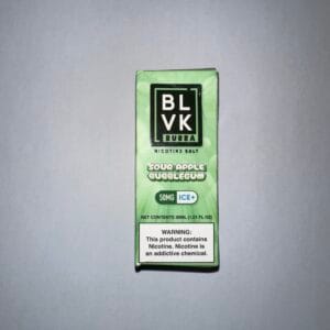 BLVK 블랙유니콘 버바 솔트 사워 애플 버블껌 아이스 50mg 고농도 솔트 니코틴 전자담배 액상 / BLVK Black Unicorn Bubba Salt Sour Apple Bubblegum Ice 50mg salt nicotine e-liquid
