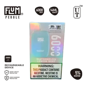 Flum Pebble 6000 Watermelon Lemon Mint 5% Disposable Vape