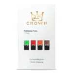 Juul Empty Pods — 줄 빈 팟 카트리지, refillable design for JUUL device users.