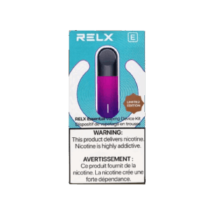 Stylish purple vape device with clean vapor output — 퍼플 텍스처와 미니멀 디자인이 강조된 RELX Neo Purple 제품 이미지.