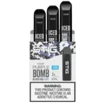 VGOD Stig Iced Purple Bomb 6% Salt Nicotine Pods – Icy grape hit and authentic quality from JZVapes Korea. VGOD 스틱 아이스드 퍼플 밤 6% 솔트니코틴 팟 – 시원한 포도 향과 제이제이베이프 정품 보장.