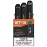 브이갓(VGOD) 트로피컬 망고(Tropical Mango) 60mg 스틱(STIG) 일회용 전자담배 | 달콤한 열대 망고 향과 강한 타격감의 고함량 솔트니코틴 | VGOD Tropical Mango Disposable 60mg SaltNic | High Nicotine Vape for tropical fruit lovers | 제이지베이프(JZVapes) 공식 판매