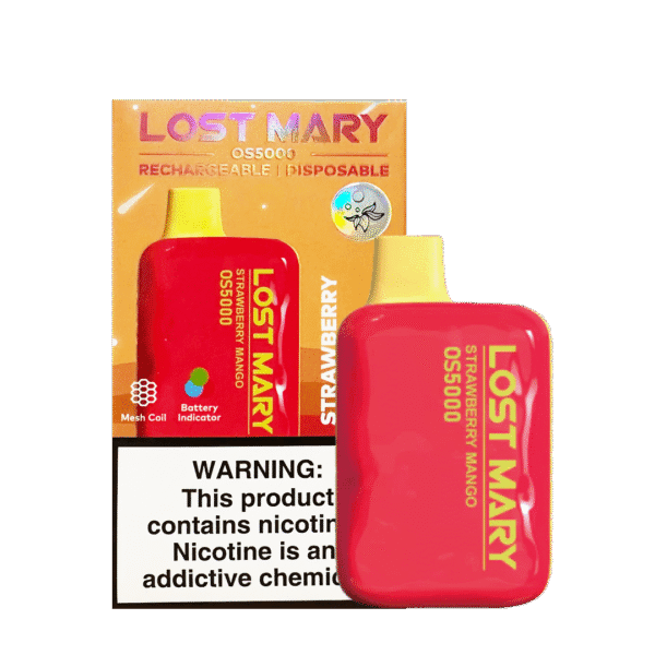 Strawberry mango fresh blend 밝은 딸기와 부드러운 망고 조합을 담은 OS5000 이미지. 과일향의 산뜻한 분위기까지 자연스럽게 표현된 제품 사진.