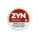 Buy ZYN Cinnamon 6mg nicotine pouches — ZYN 코리아 정품, Swedish Match product, spicy cinnamon flavor, tobacco-free, all-white design, nationwide shipping.