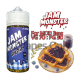 Blueberry by Jam Monster 100ml E-Liquid – fruity blueberry jam flavor with 3mg nicotine for mod vaping