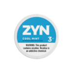 “Light mint nicotine pouch with gentle cooling — 은은한 민트 쿨링과 가벼운 강도가 특징인 ZYN Cool Mint 3mg 15 pouches 니코틴 파우치.